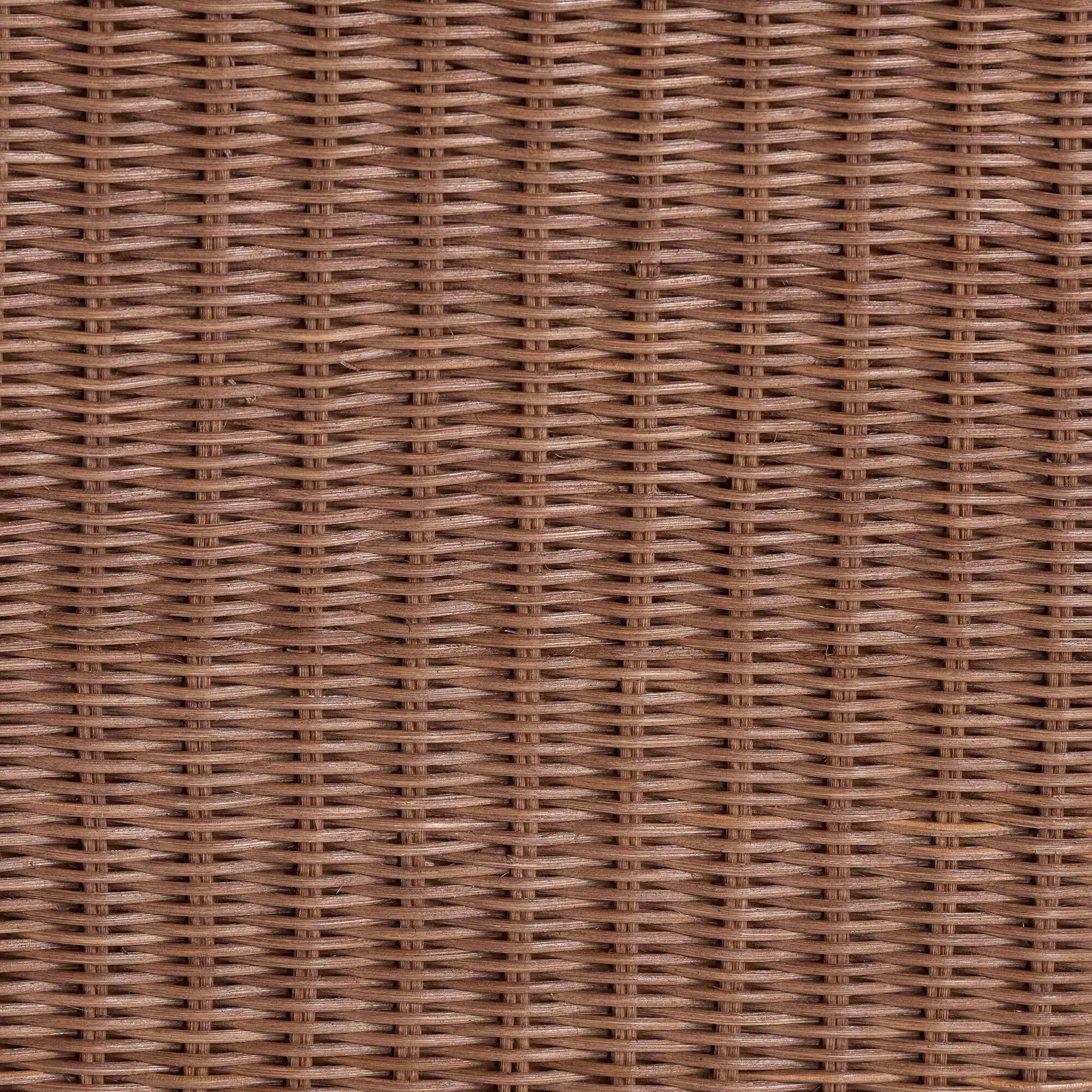 Alt View 2. bali & pari - Miyoco Monkey End Table - Handwoven Rattan Sculptural Accent Side Table with Platform Base - Light Brown.