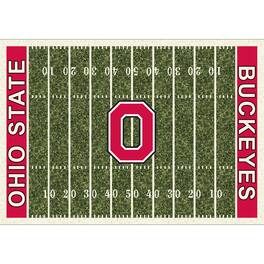 Imperial - Ohio State Buckeyes 5'4'' x 7'8'' Home Field Rug - Black