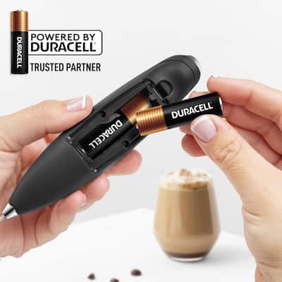 Zulay Kitchen Patented Tornado Triple Whisk Milk Frother with 2 Zulay Kitchen Patented Tornado Triple Whisk Milk Frother with 2
