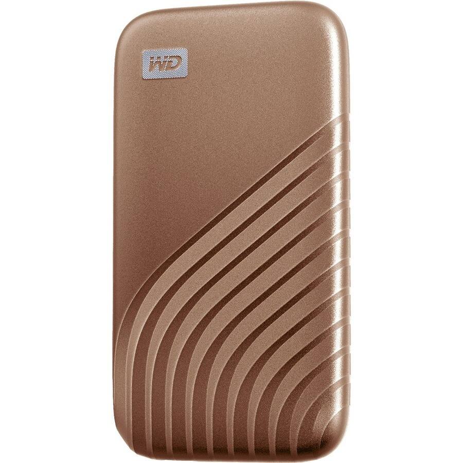 Alt View 3. SANDISK - WD My Passport WDBAGF0020BGD-WESN 2 TB Portable Solid State Drive - External - Gold - Desktop PC Device Supported - USB - Gold.