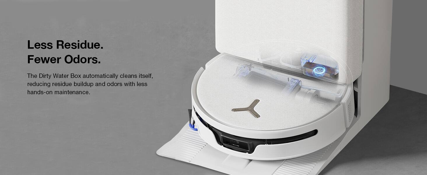 Less Residue. Fewer Odors.

The Dirty Water Box automatically cleans itself, reducing residue buildup and odors with less hands-on maintenance.