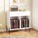 Alt View 1. Costway - Costway Large Record Player Stand with Charging Station Storage Compartments & 2 Drawers - White.