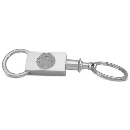 Front. Jardine - Silver Penn State Nittany Lions Two-Section Key Ring - Silver.