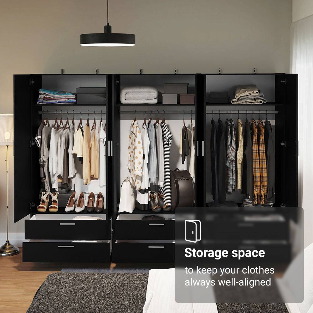 Storage space  
to keep your clothes always well-aligned