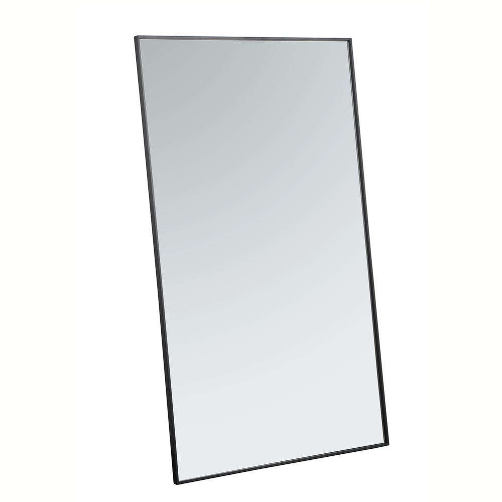 Alt View 6. Elegant Decor - Metal frame rectangle mirror 36 inch in Black - Black.