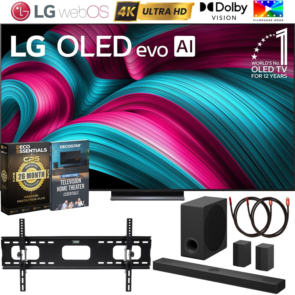 Bundle - LG - 83 Inch C5 OLED evo 4K TV (2025) with S80TR Soundbar & Deluxe Accessory