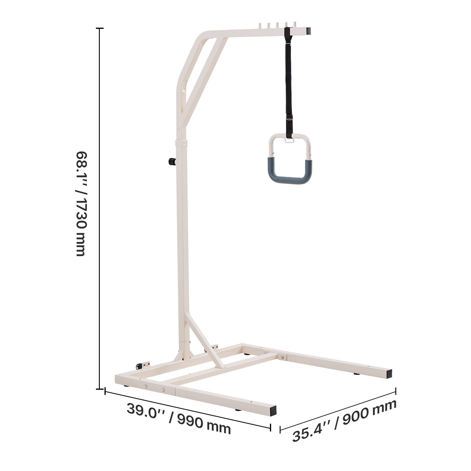 68.1" / 1730 mm  
39.0" / 990 mm  
35.4" / 900 mm