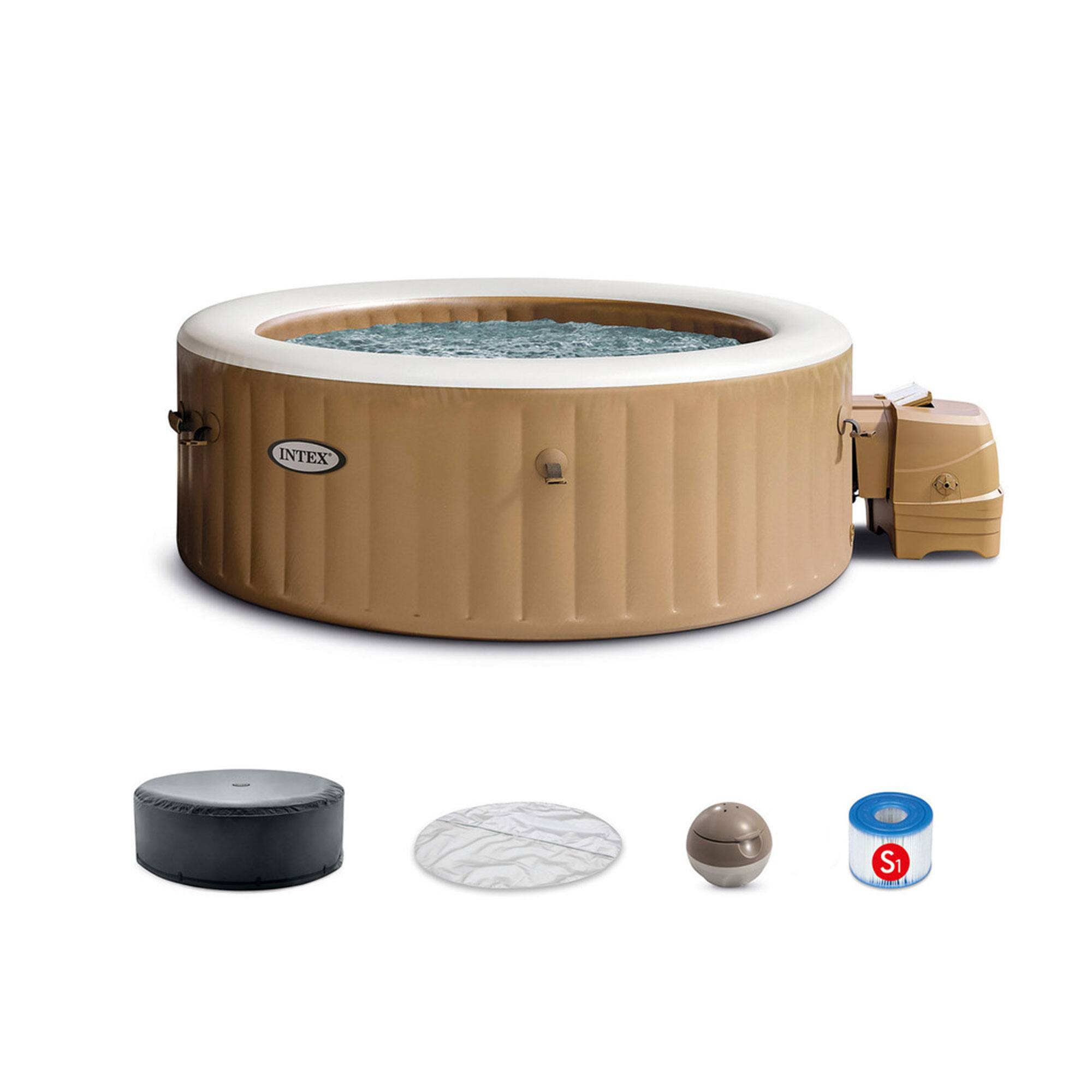 Alt View 10. Intex - Intex Handheld Pool Vacuum with PureSpa 4 Person Inflatable Hot Tub, Sahara Tan - Gray.