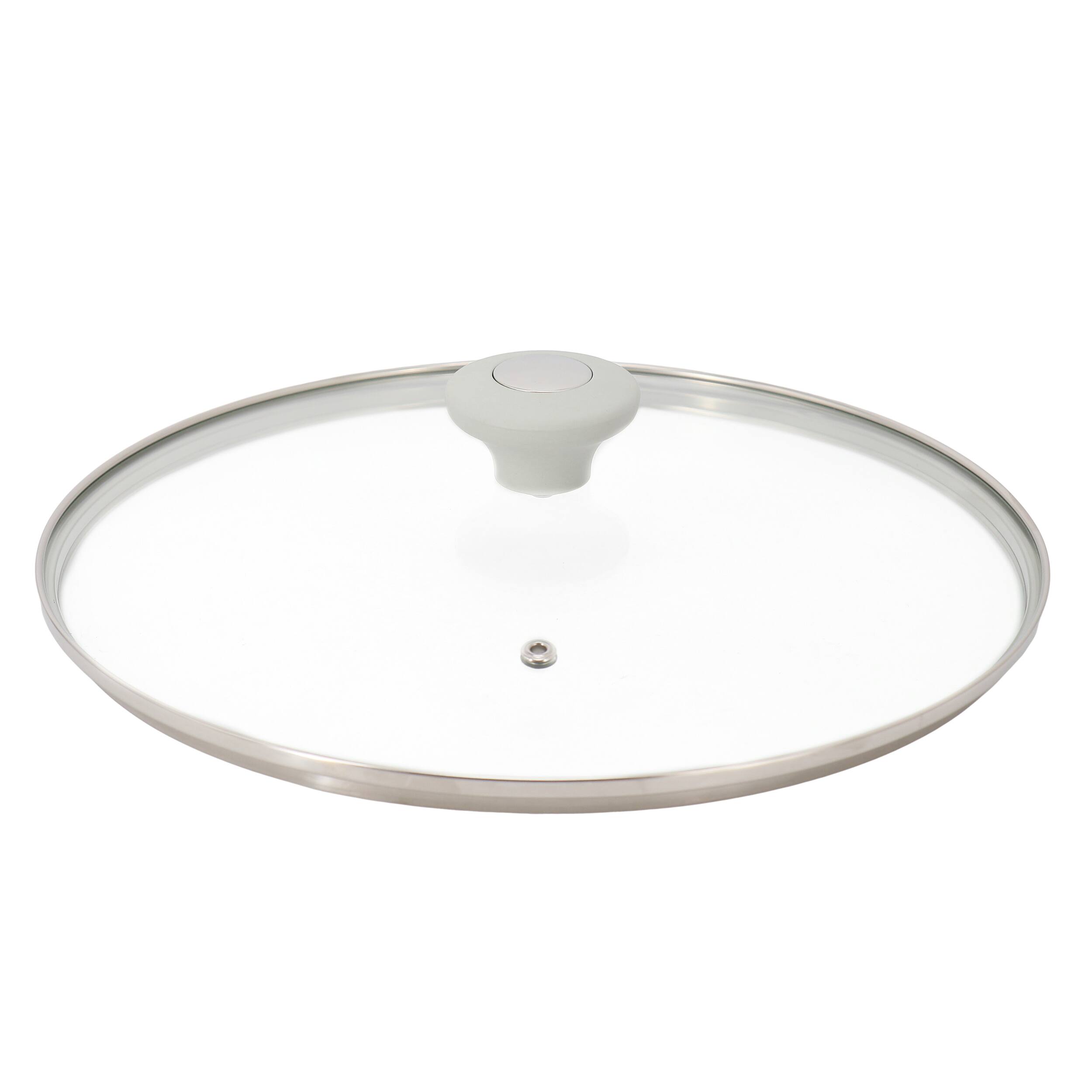 Alt View 2. Martha Stewart - Martha Stewart Everyday Rexford 5 Quart Ceramic Nonstick Aluminum Dutch Oven with Lid in Linen - Linen.