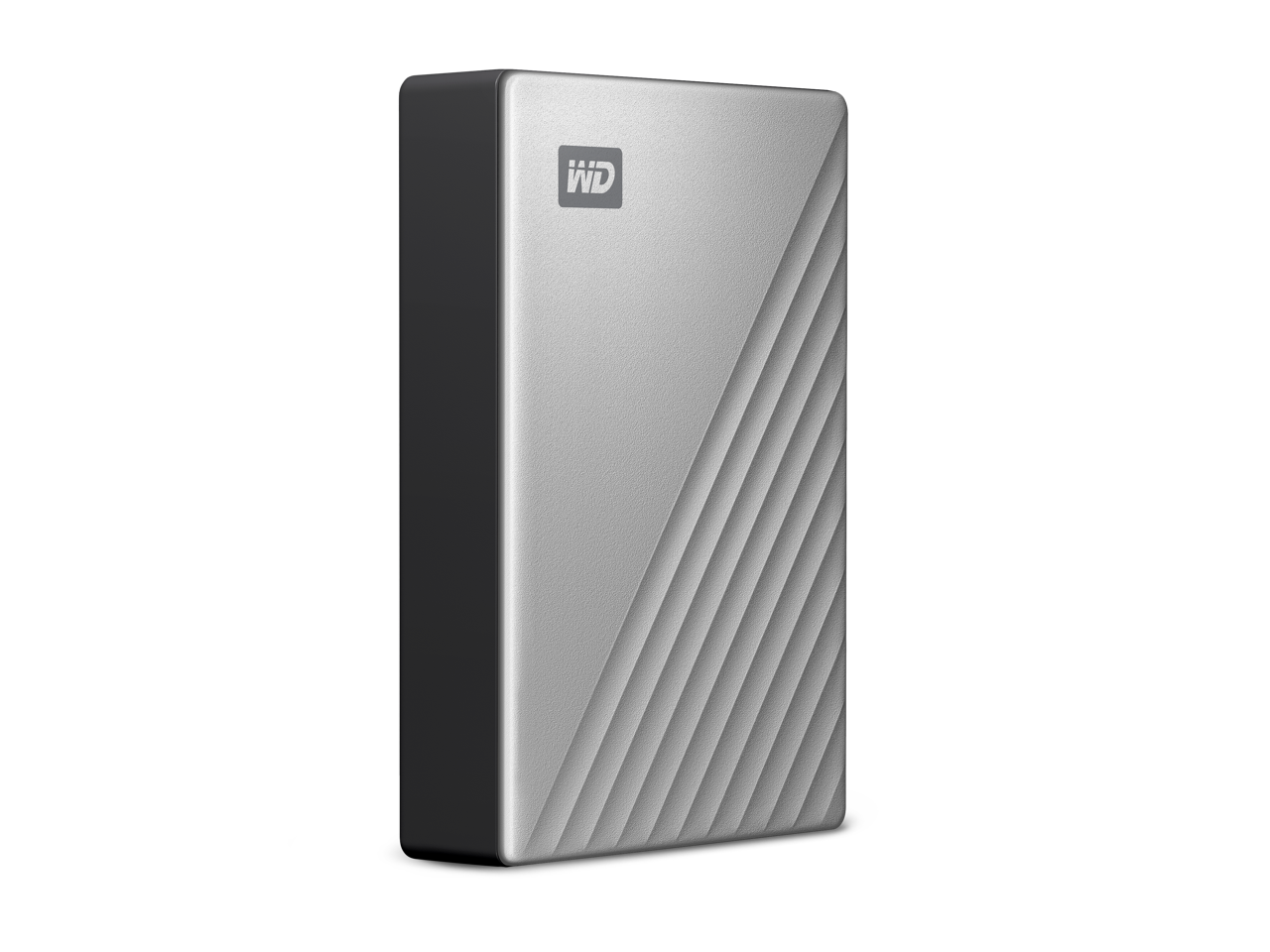 Alt View 1. Western Digital - WD 6TB Silver My Passport Ultra for Portable Storage External Hard Drive USB-C for Mac  (WDBGKC0060BSL-WESN) - Silver.