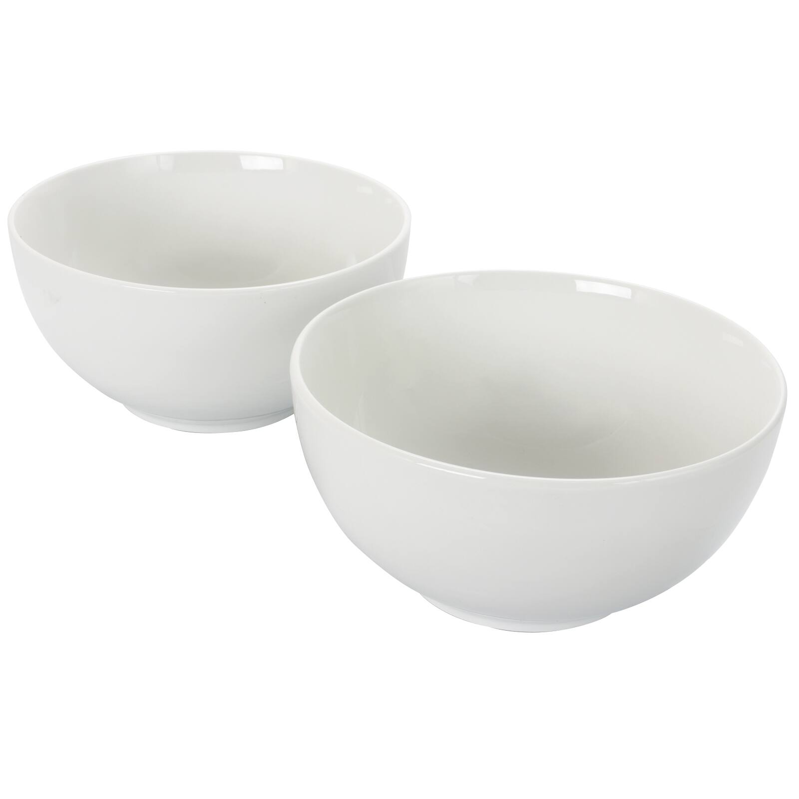 Alt View 4. Gibson - Gibson Home 2 Piece 7 Inch Ceramic All-Purpose Round Bowl Set in White - White.