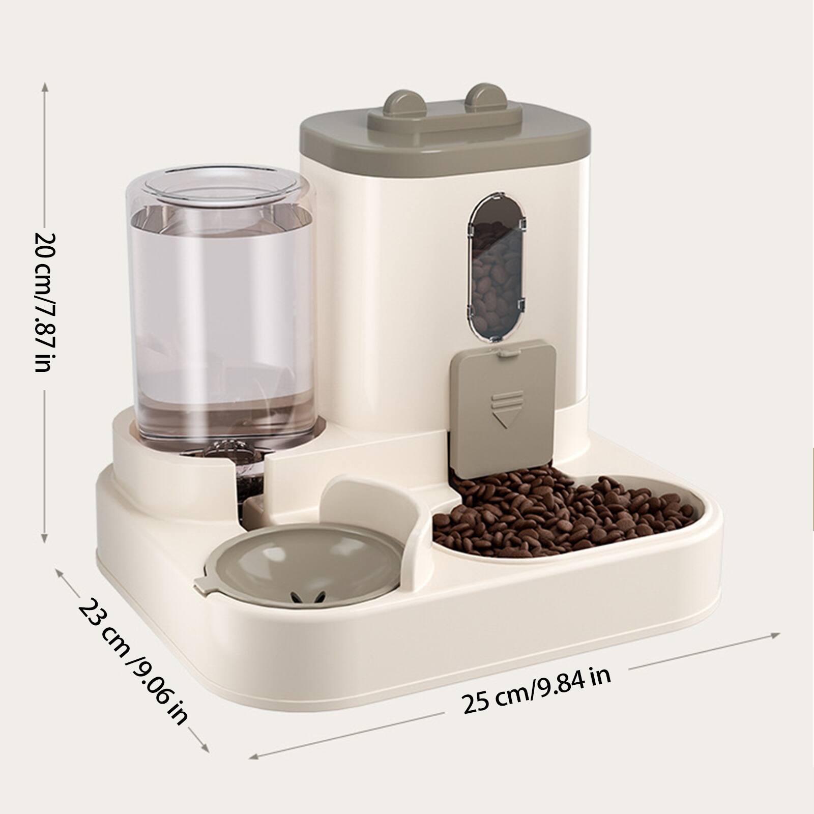 20 cm/7.87 in  
23 cm/9.06 in  
25 cm/9.84 in