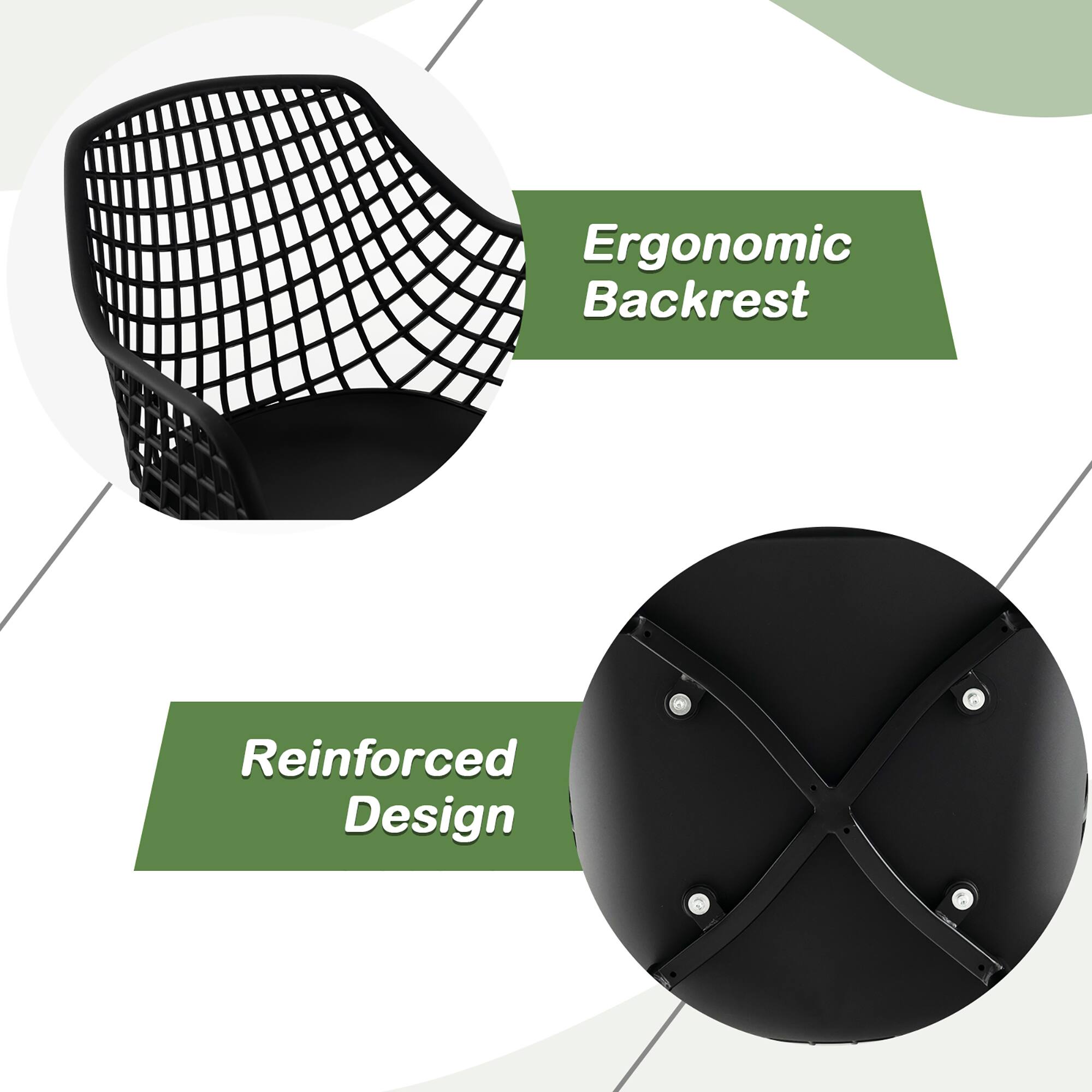 Ergonomic Backrest
Reinforced Design