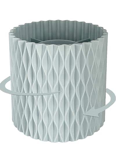 Vulpecula Spade - Rotating Pen Holder for Desk, 5 Slots Unique Blue Desk Pen Organizer Easthetic Desktop Supplies and Accessories for