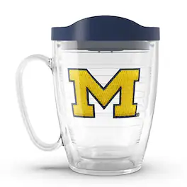 Tervis - Michigan Wolverines 16oz. Emblem Classic Mug with Lid - Multicolor