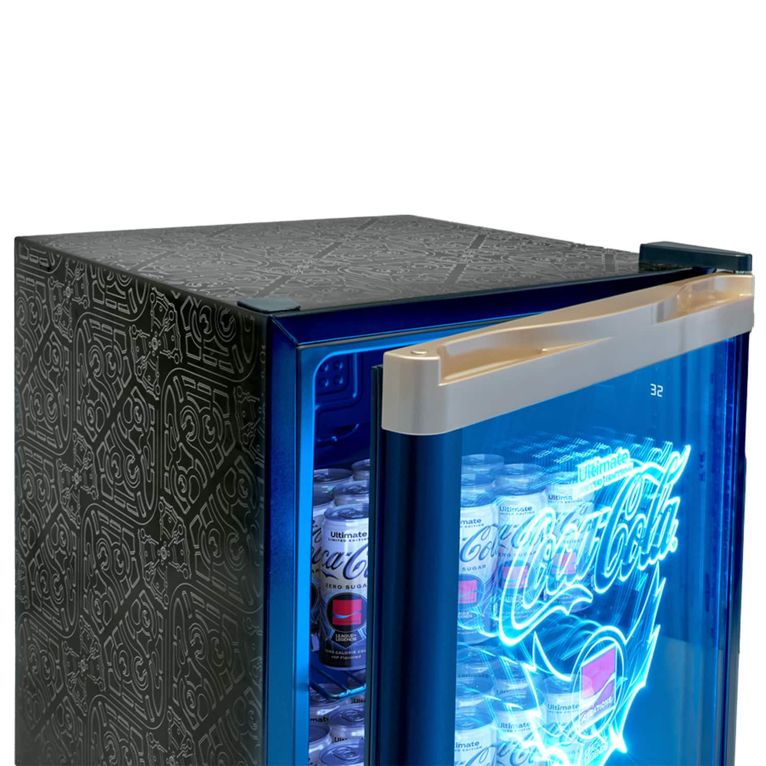 Cooluli – Coca-Cola League of Legends Ultimate 1.7 CU. FT. Mini Fridge – Limited Edition – Black Sansujyuku sansujyuku.com