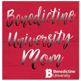 Jardine - Benedictine Eagles 10'' x 10'' Mom Plaque - Red