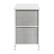 Alt View 15. Alamont Home - 2 Drawer Wood Top Nightstand Storage Organizer with Cast Iron Frame and Dark Easy Pull Fabric Drawers - White/Gray.