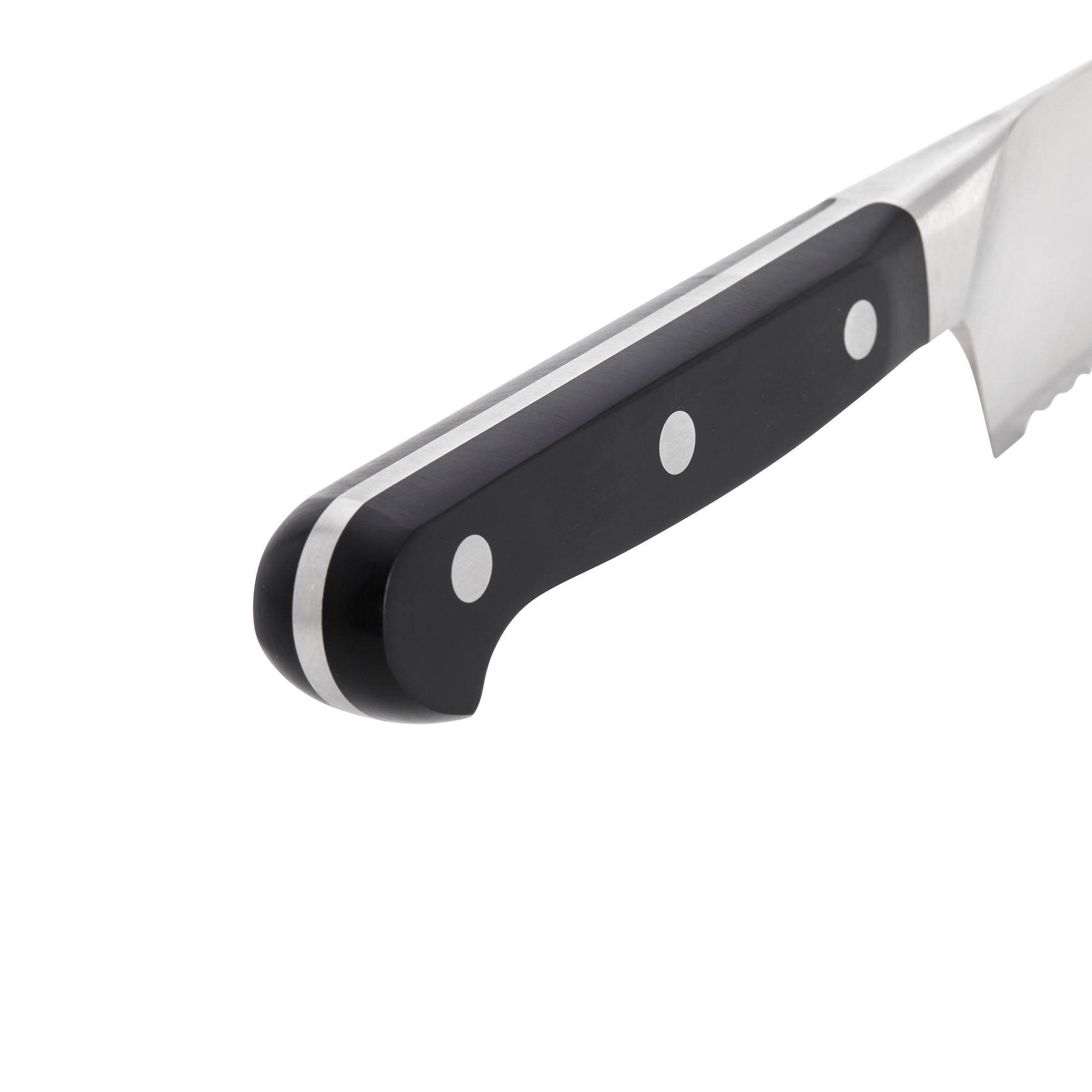 Alt View 3. ZWILLING - ZWILLING Pro 7-inch Ultimate Bread/Deli Knife - Black.