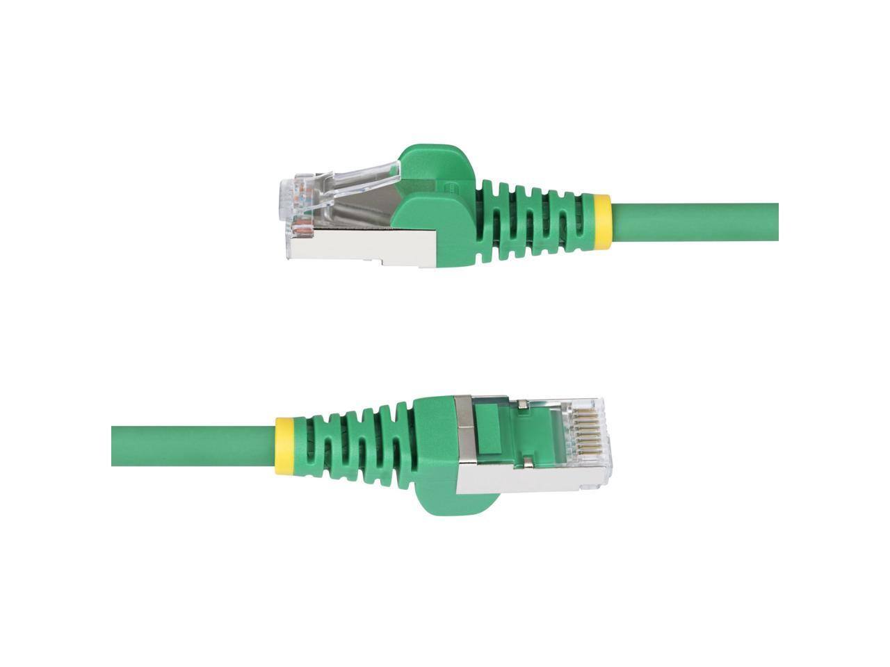 Alt View 10. StarTech.com - StarTech 1ft Green CAT6a Ethernet Cable Model NLGN-1F-CAT6A-PATCH.