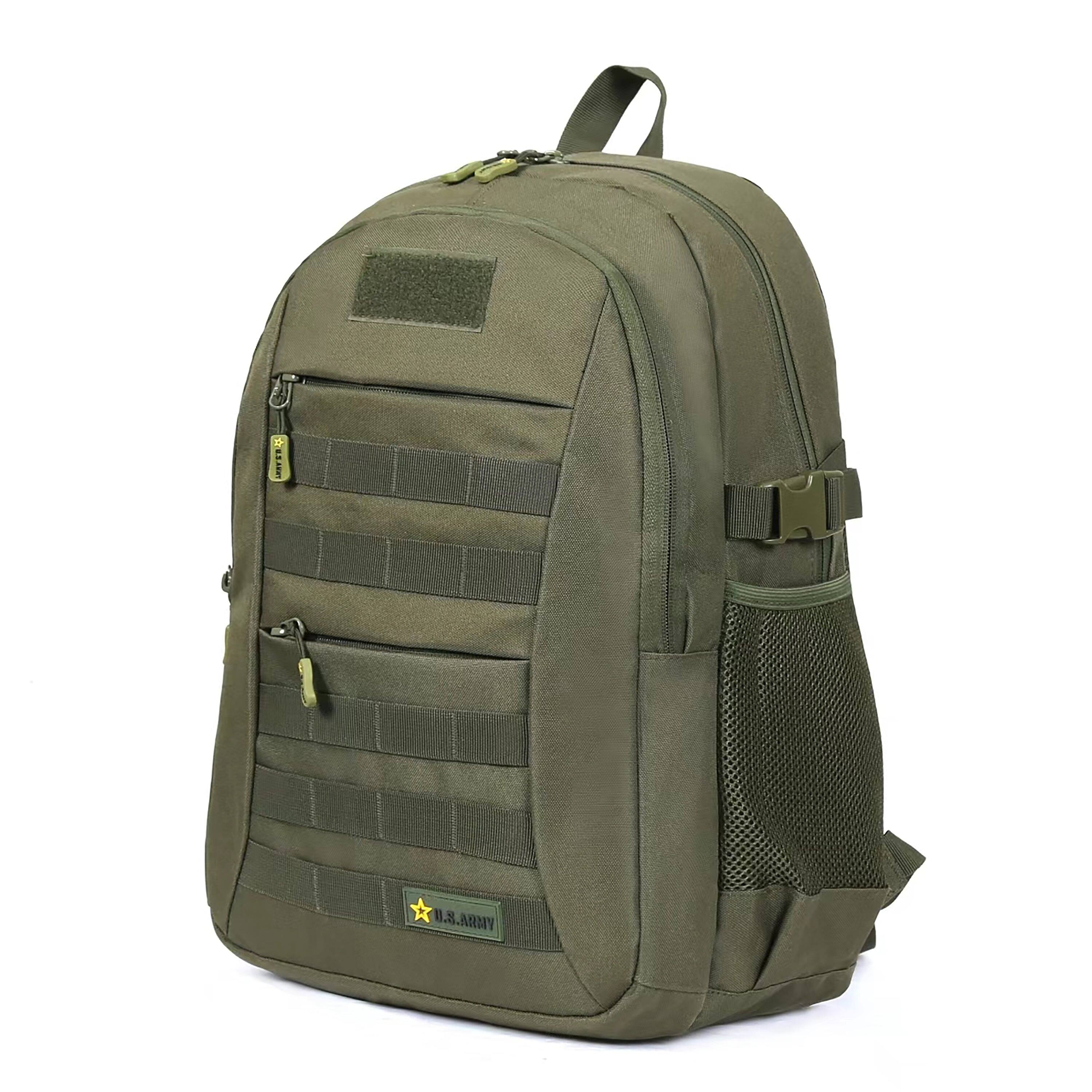 Front. US Army - ZULU Tactical Laptop Backpack - TACTICAL GREEN.