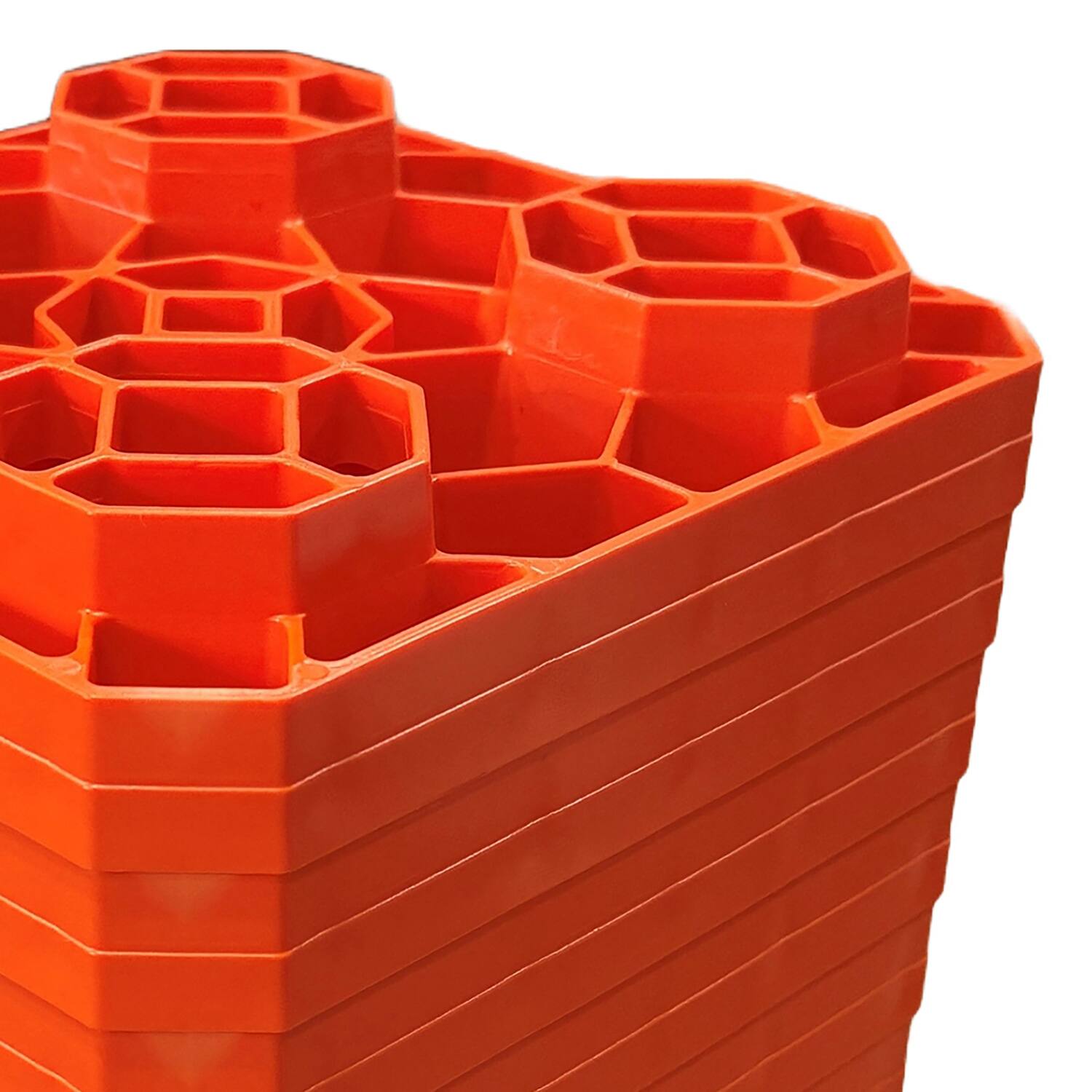 Angle. MAXSA Innovations - Maxsa Innovations 39345 Rv Leveling Pad, 10-piece Set, Orange - orange.