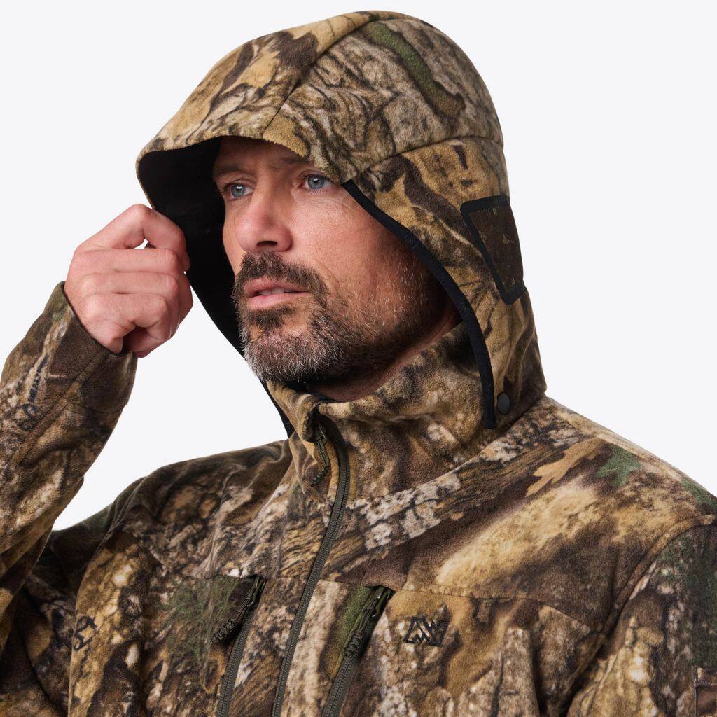 Alt View 1. Mobile Warming - Men's APX Heated Fleece Camo Heated Jacket - APX Camo.