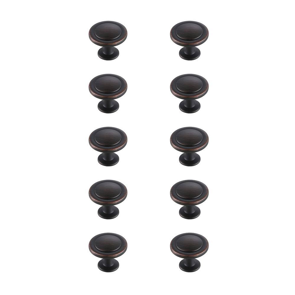 Alt View 2. Elegant Decor - Logyn 1.3" Diameter Oil-rubbed Bronze Mushroom Knob Multipack (Set of 10) - Oil-Rubbed Bronze.