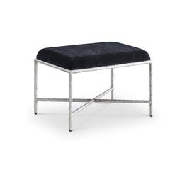 Meridian Furniture - Valley Chenille Fabric Bench - Black