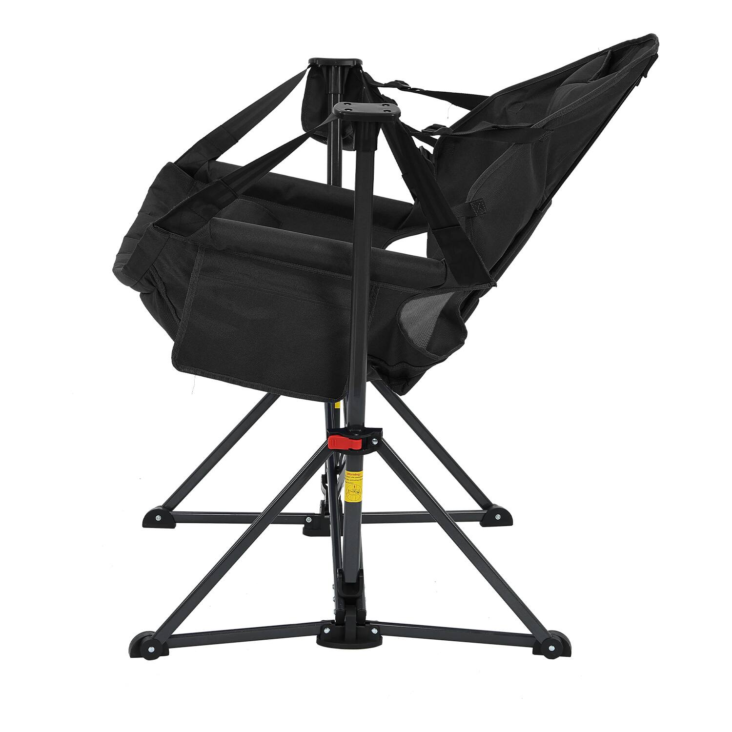 Alt View 3. Ainfox - Ainfox Oversized Camping Folding Chair,  Portable Heavy Duty Swing Chair Hammock - black.