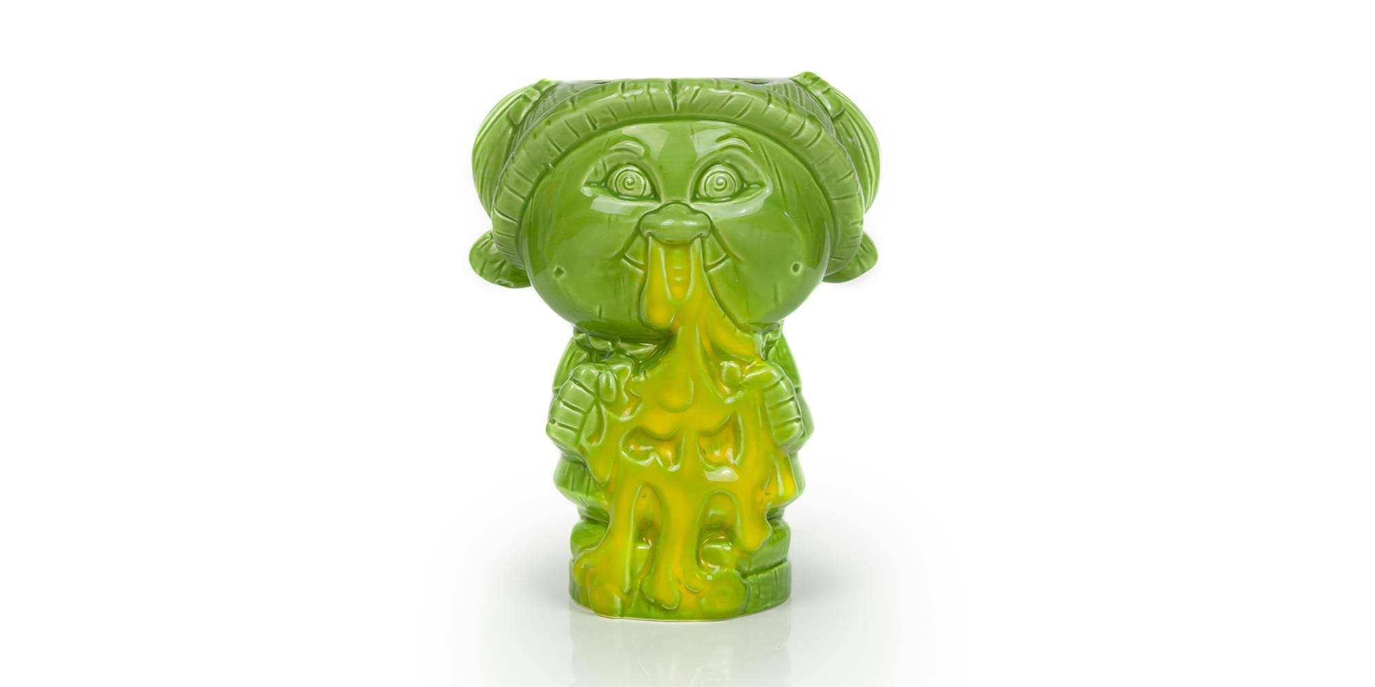 Front. ThinkGeek - Geeki Tikis Garbage Pail Kids Leaky Lindsay Mug | Ceramic Tiki Cup | 24 Ounces - Green.