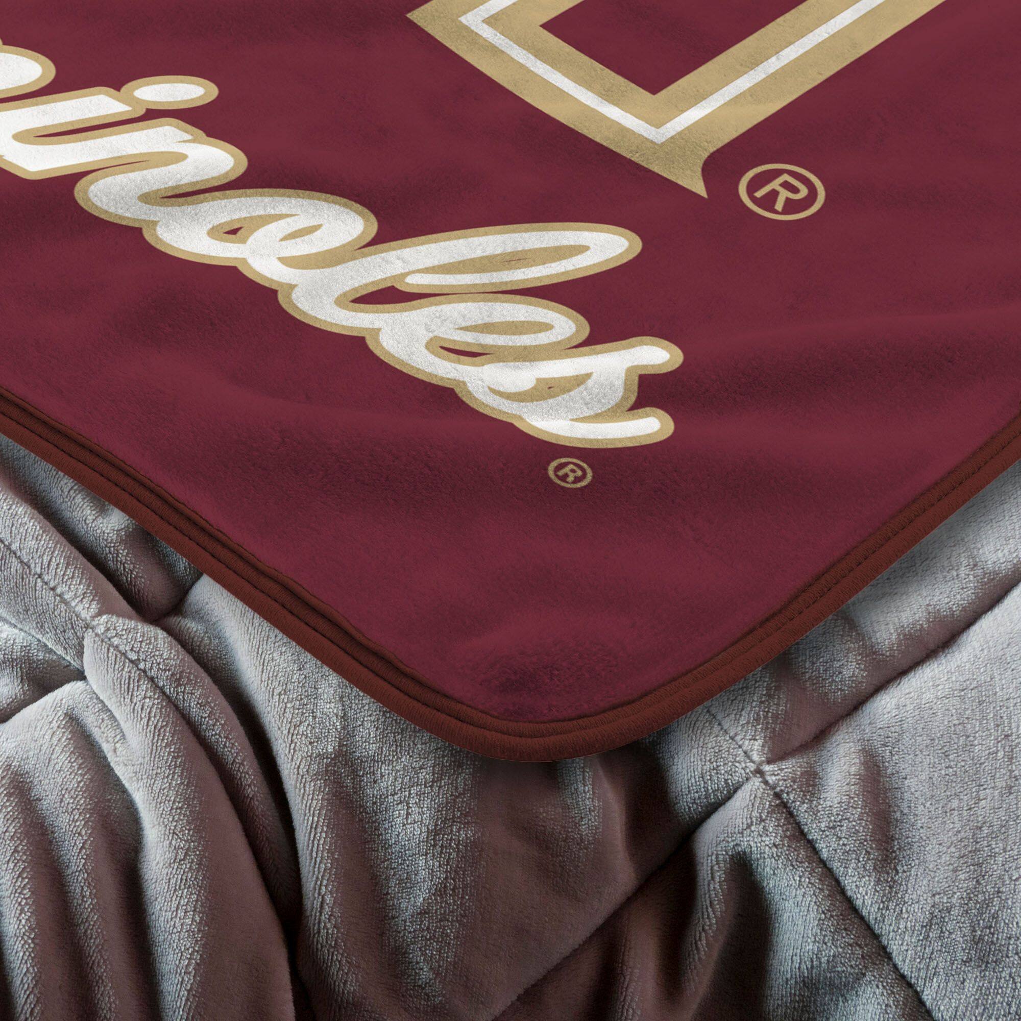 Back. Sweet Home Collection - NCAA Florida State Seminoles 46" x 60" Raschel Throw Blanket - Red.