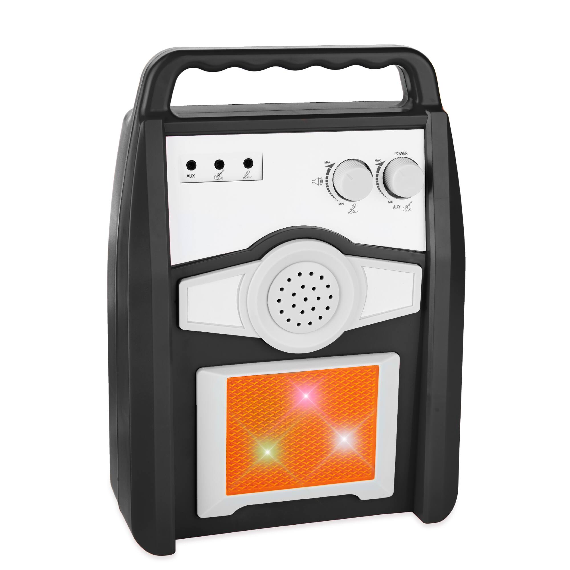 AUX  
POWER  
VOL  
BASS  
TREBLE  
AUX