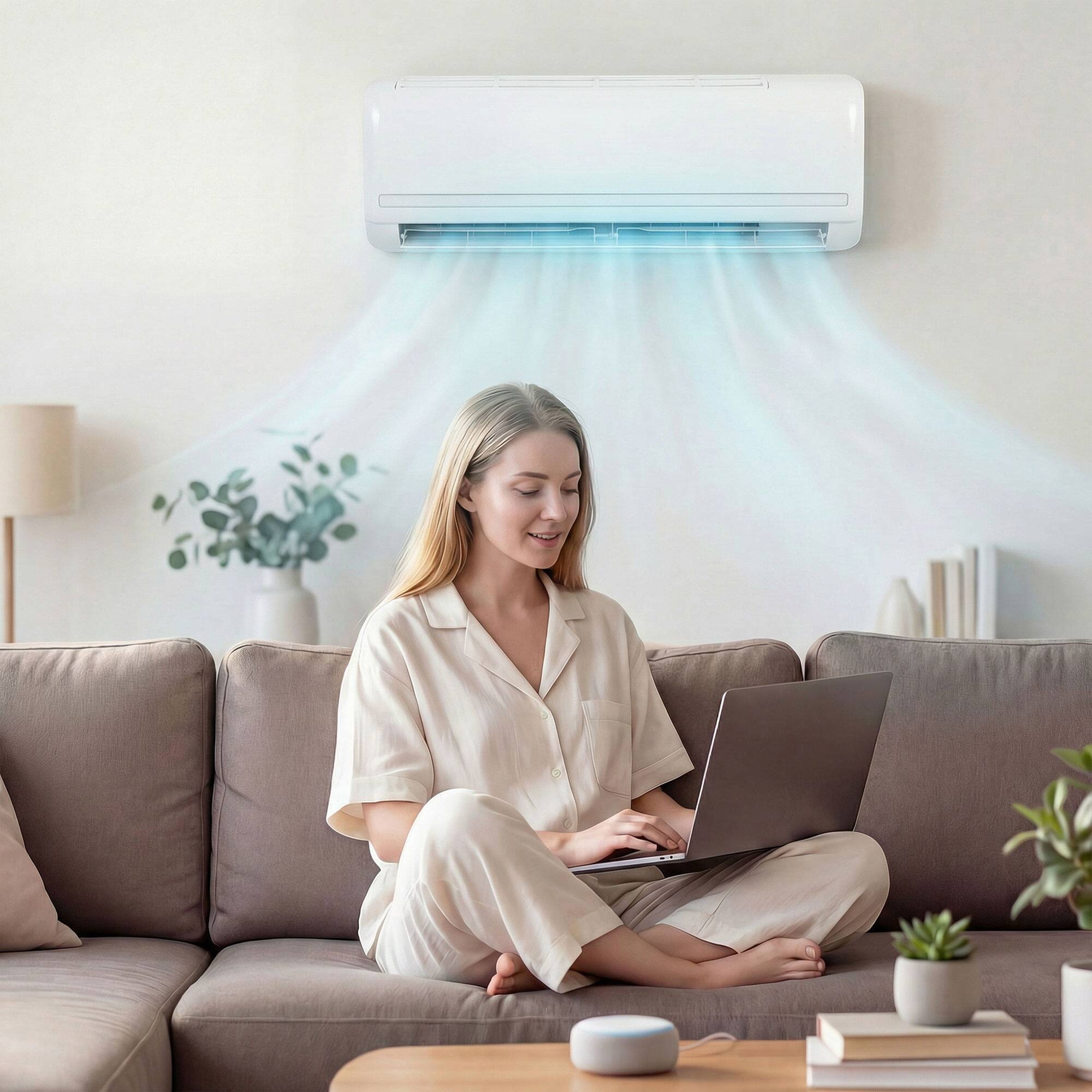 Alt View 8. Homcom - BTU Mini Split Air Conditioner and Heat Pump - White.