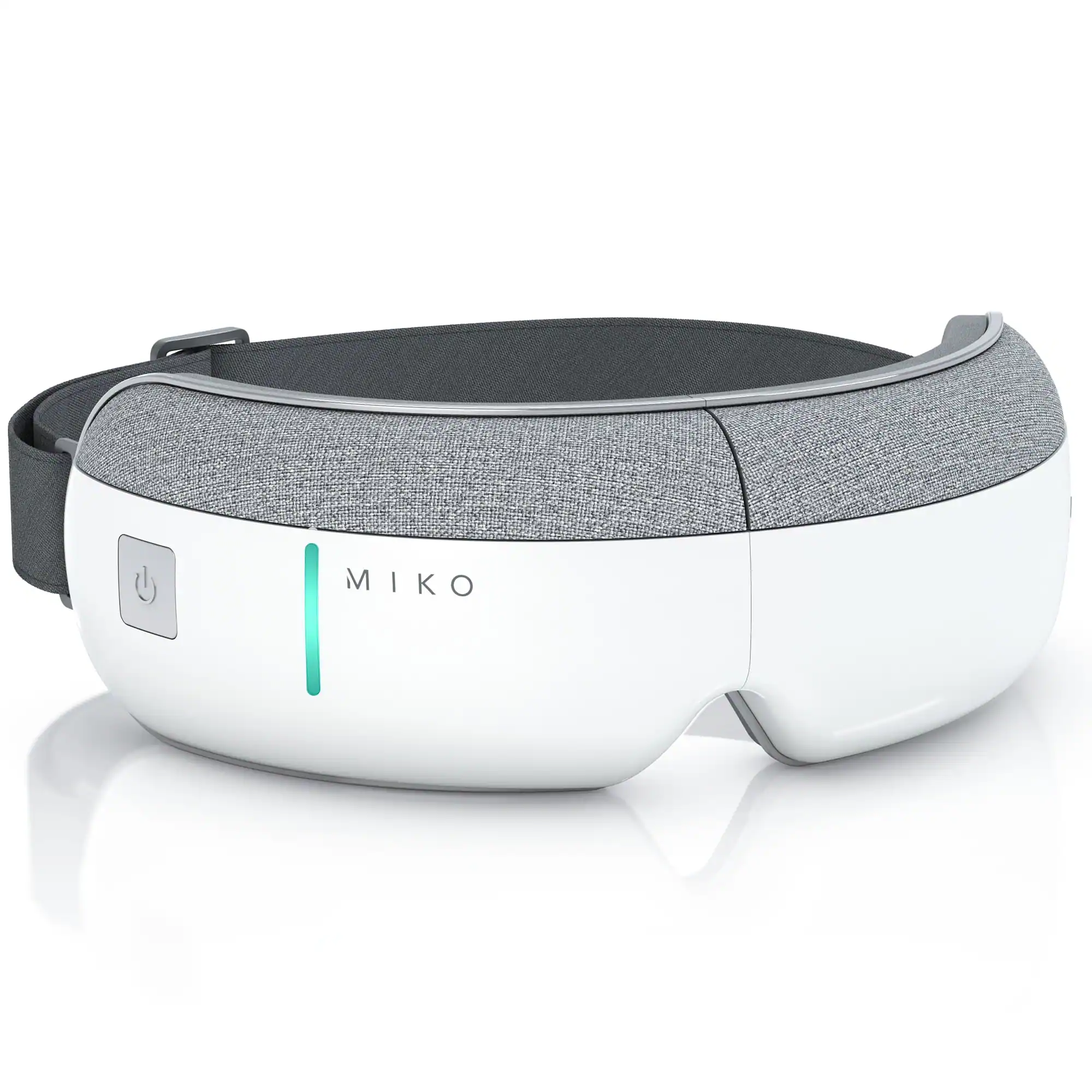 Front. Miko - Miko Gaze Eye Massager with Heat, Bluetooth Music, 4 Massage Modes, 4 Intensities, Ergonomic Fit, Eye Strain Relief - White.