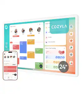 Cozyla - Digital Calendar+2: 24'' Wall Planner Touch Screen Chore Chart Smart Calendar for Family Schedules Support App Store