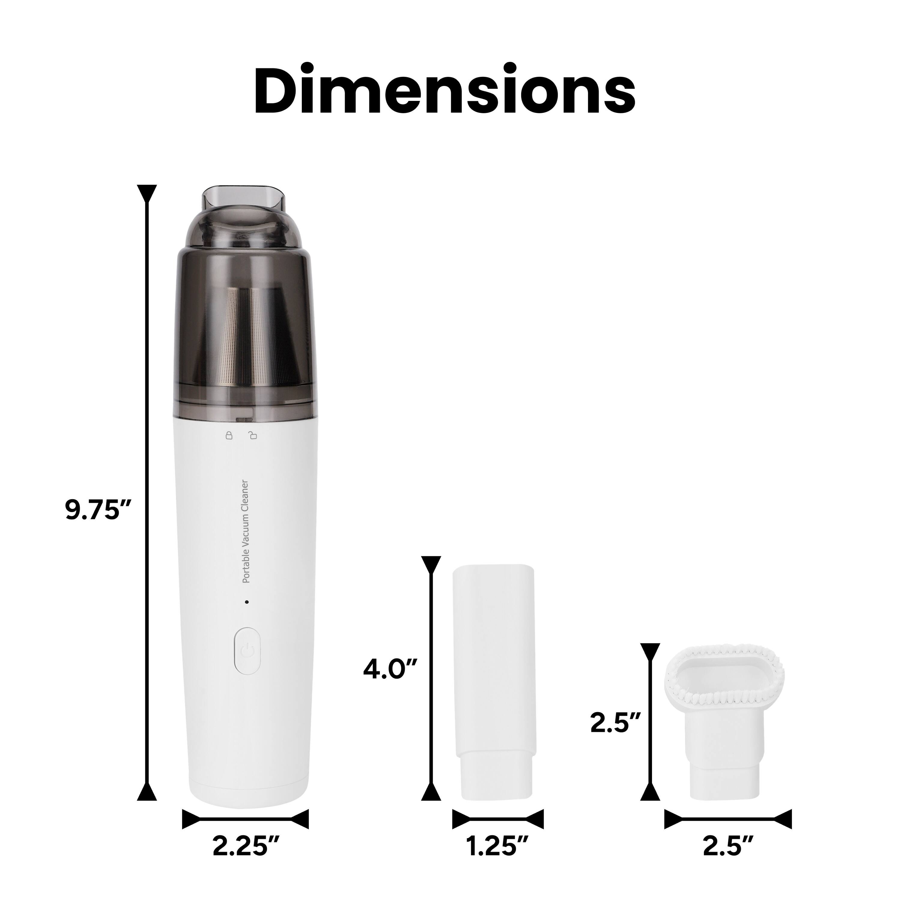 Dimensions
9.75"
4.0"
2.25"
2.5"
1.25"