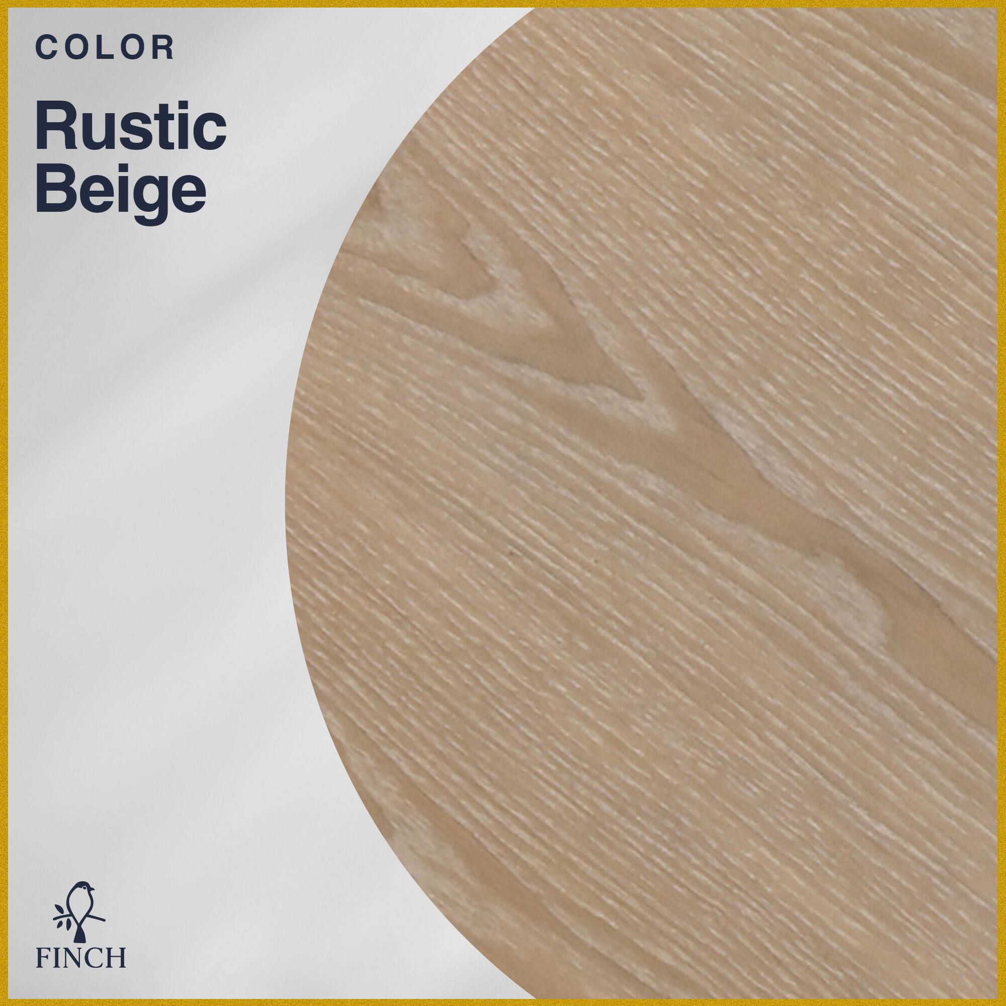 Alt View 16. Finch - Alfred Round Modern Farmhouse Rubberwood Table - Rustic Beige.
