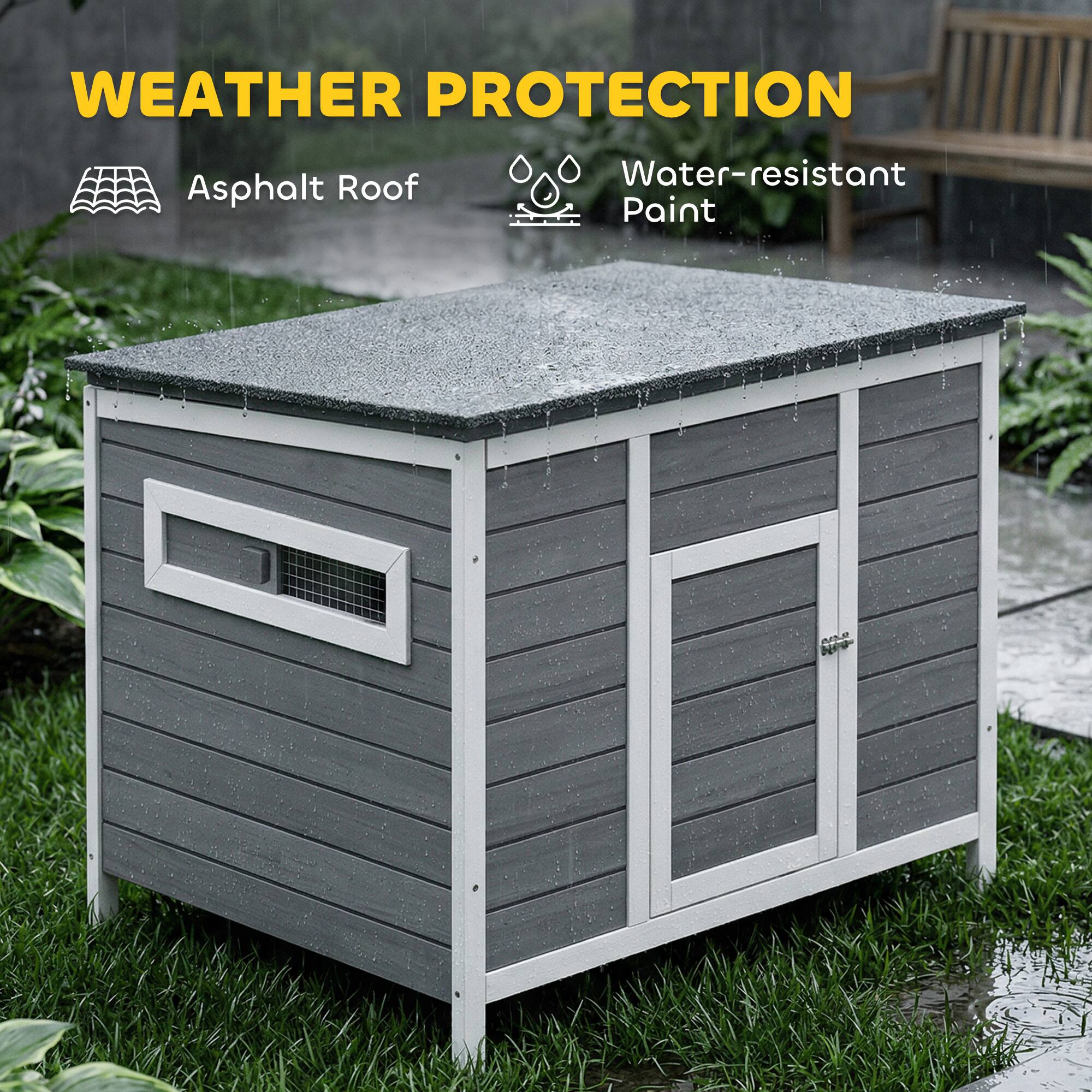 WEATHER PROTECTION  
Asphalt Roof  
Water-resistant Paint