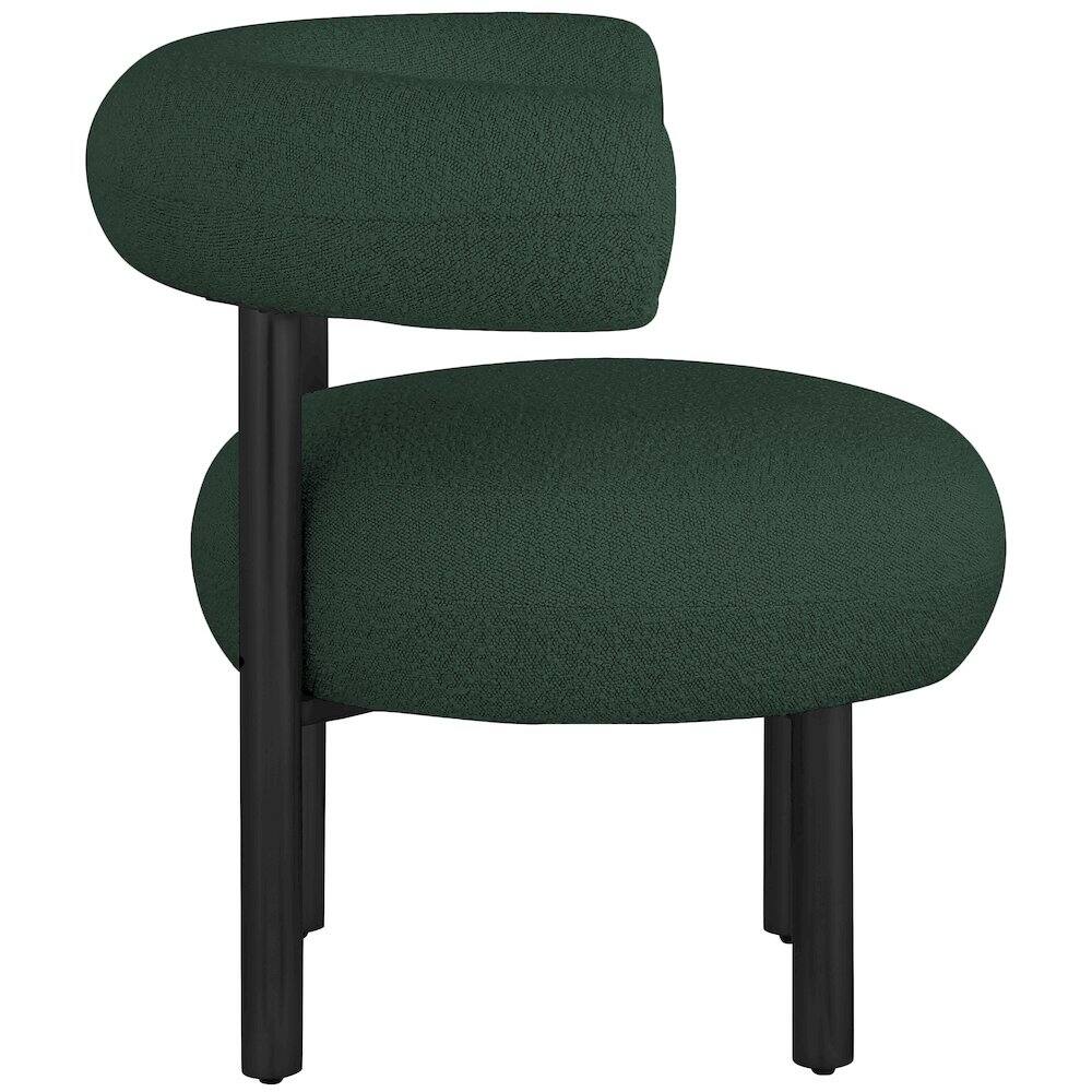Alt View 3. Meridian Furniture - Bordeaux Green Boucle Fabric Accent Chair - Green.