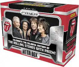 Panini - 2025 Prizm The Rolling Stones Trading Card Hobby Mega Box (2 Silver Base Parallels Per Hobby Mega Box)