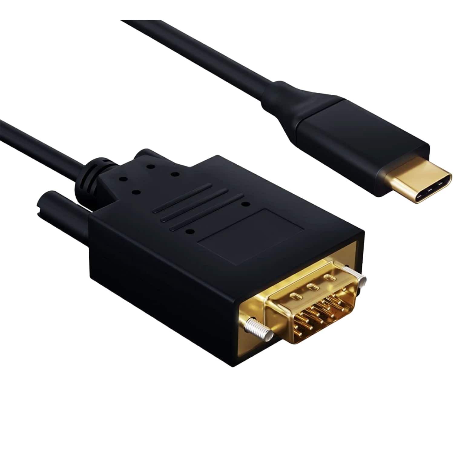 Sanoxy - 6ft USB 3.1 Type C Male to VGA (1920x1200@60Hz) Male Cable - Black