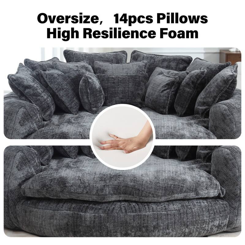 Oversize, 14pcs Pillows High Resilience Foam