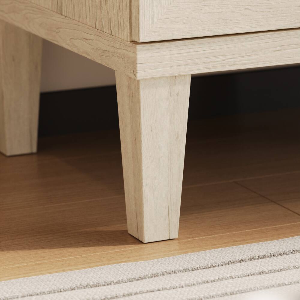 Alt View 6. FUFU & GAGA - FUFU&GAGA Vintage Horizontal Dresser – Timeless Storage with Safety Chest of Drawers - White.