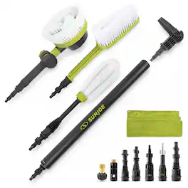Sun Joe - Auto Cleaning System, Pressure Washer Kit, Rotating Brush, SPX-ACS-MAX - Green