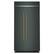 Alt View 2. KitchenAid - 25.5 Cu. Ft. Built-In Side-by-Side Refrigerator with Platinum Interior - Juniper.