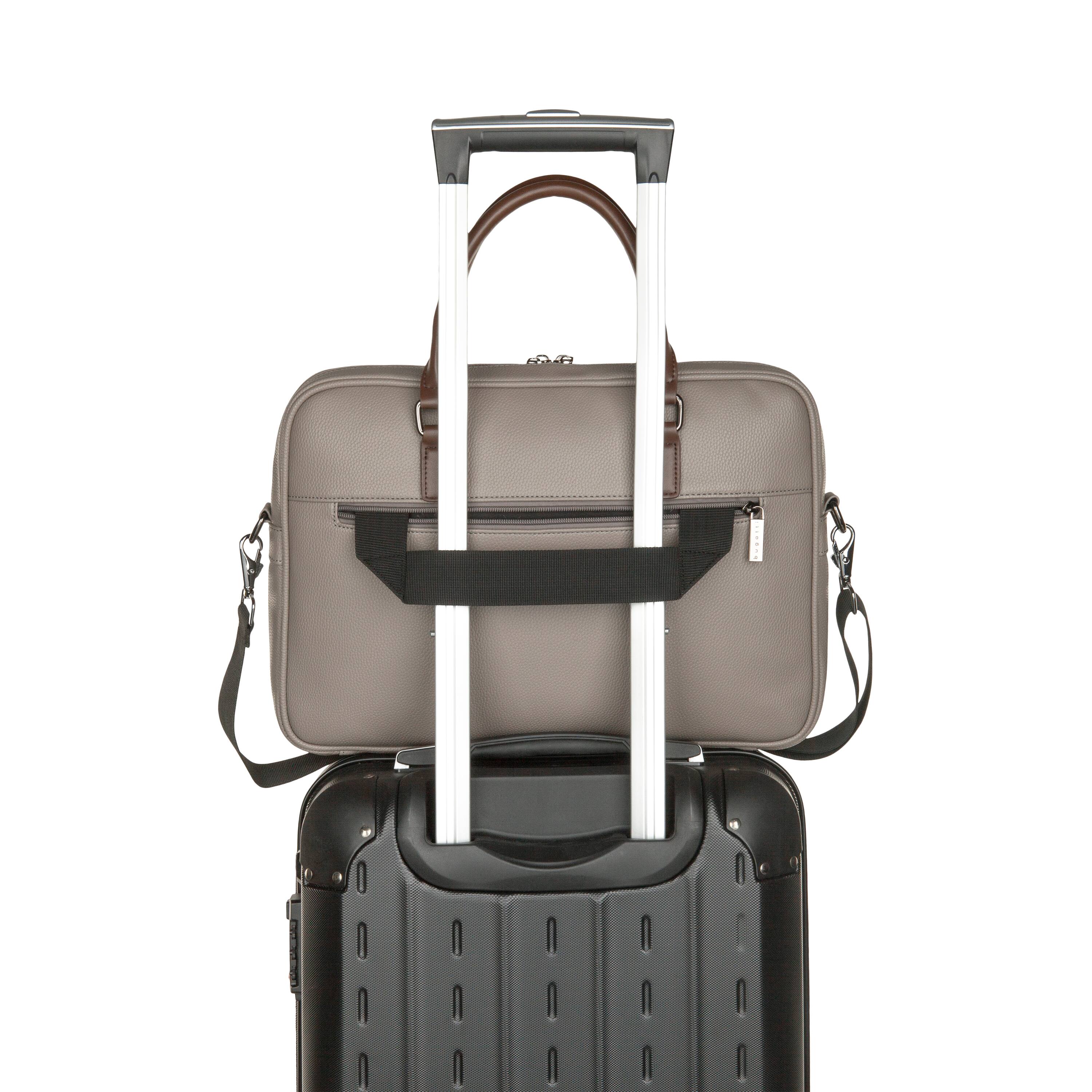 Alt View 12. Bugatti - Contrast collection - Briefcase - Gray.