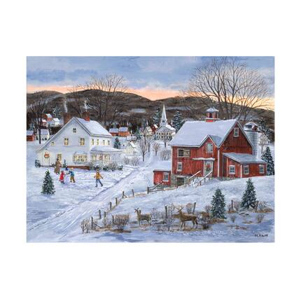 Front. Trademark Fine Art - Bob Fair Christmas Presence Canvas Art - 32 x 24 Inches - 32x24 - Multicolor.
