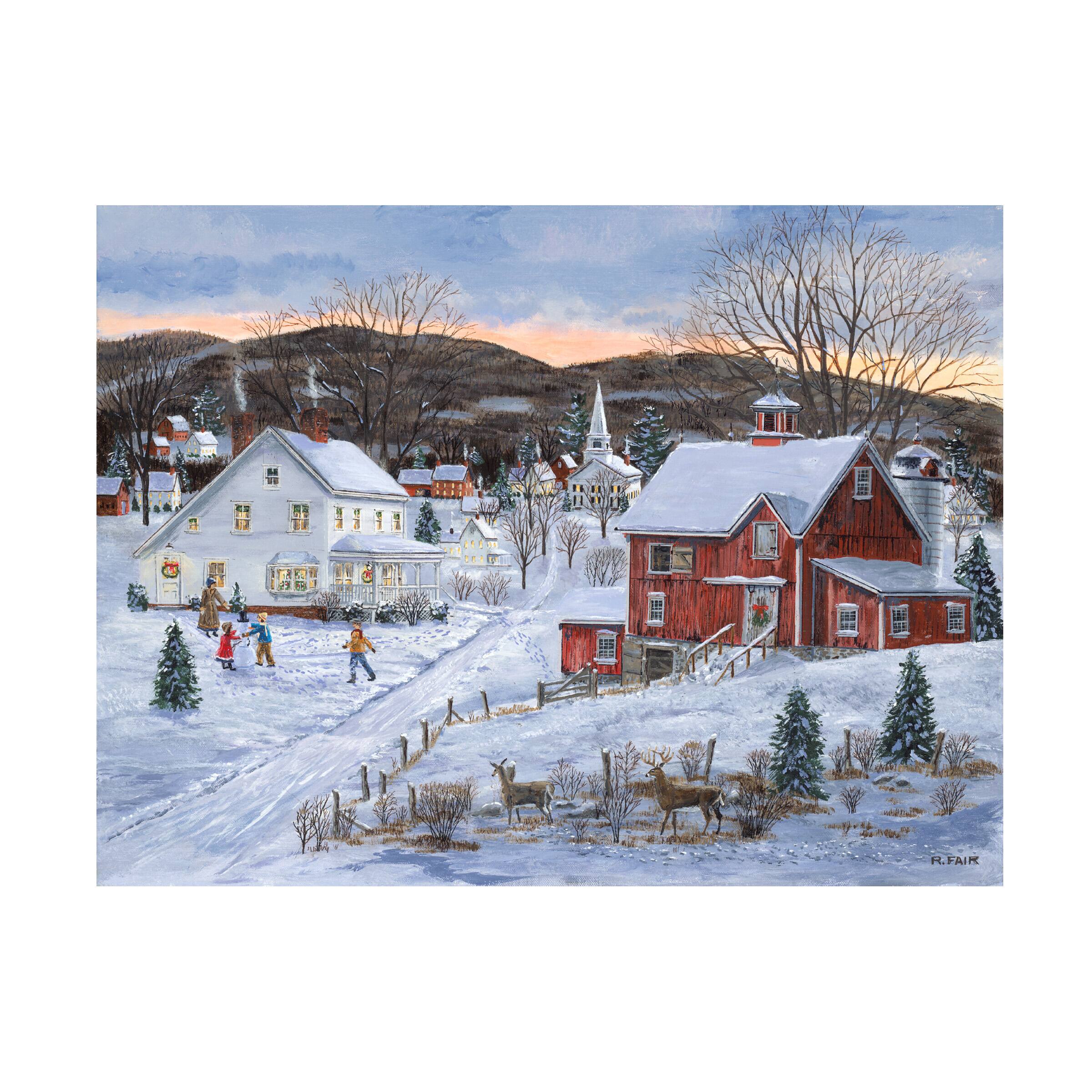 Front. Trademark Fine Art - Bob Fair Christmas Presence Canvas Art - 32 x 24 Inches - 32x24 - Multicolor.