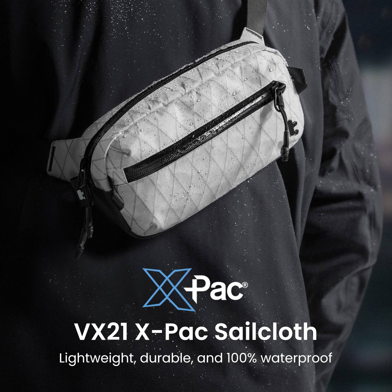 VX21 X-Pac Sailcloth  
Lightweight, durable, and 100% waterproof